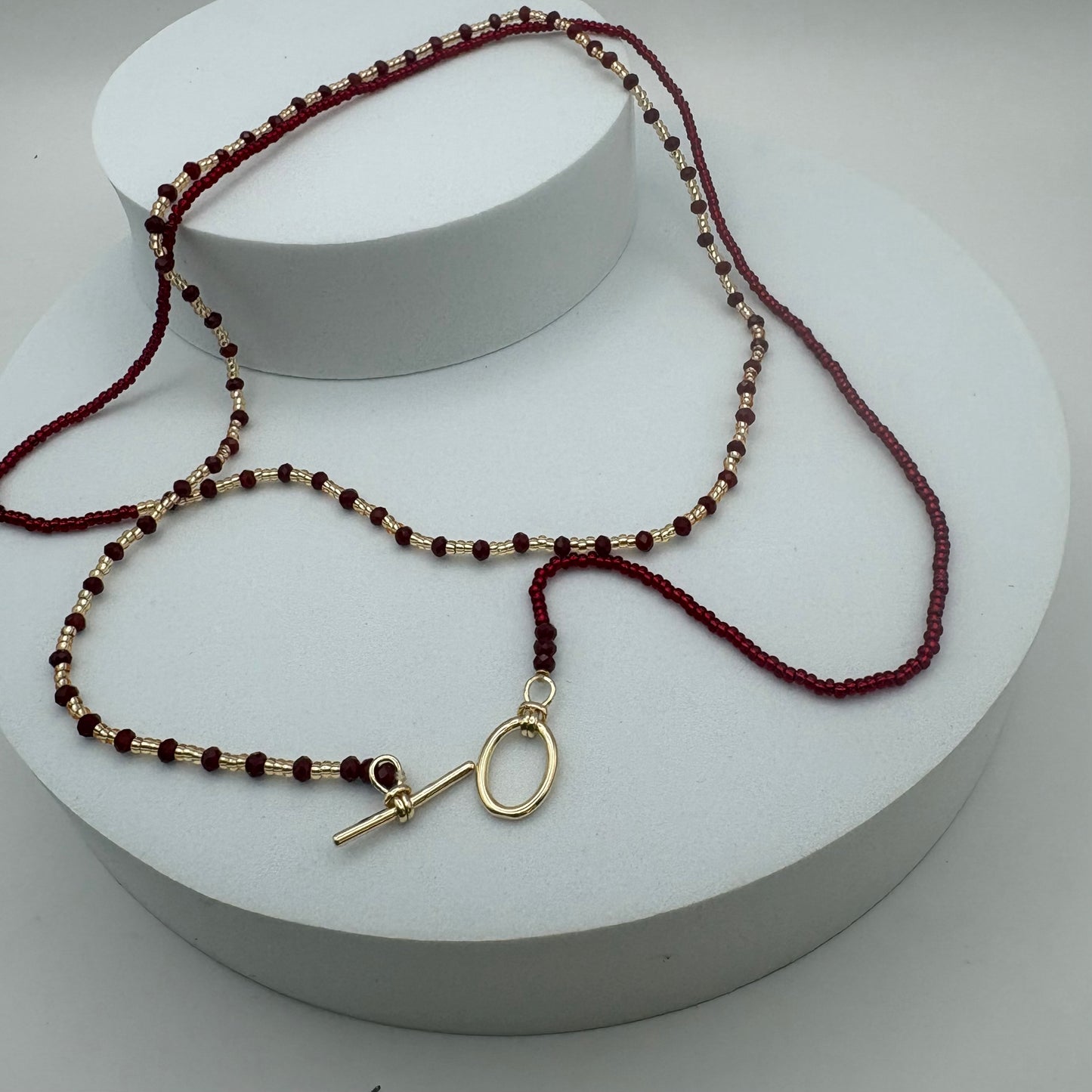 Aurora Crafted Style-Fab Fob in Mulberry Juice (Gold)-NECKLACES-Aurora Crafted Style-