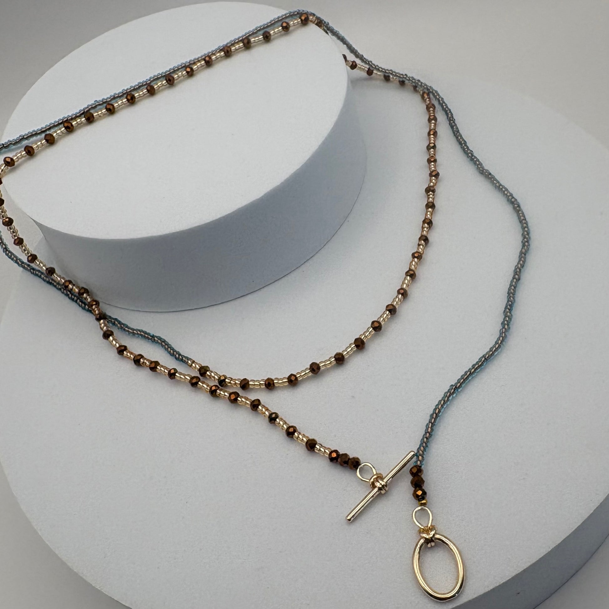 Aurora Crafted Style-Fab Fob in Salted Caramel (Gold)-NECKLACES-Aurora Crafted Style-