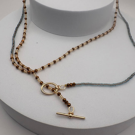 Aurora Crafted Style-Fab Fob in Salted Caramel (Gold)-NECKLACES-Aurora Crafted Style-