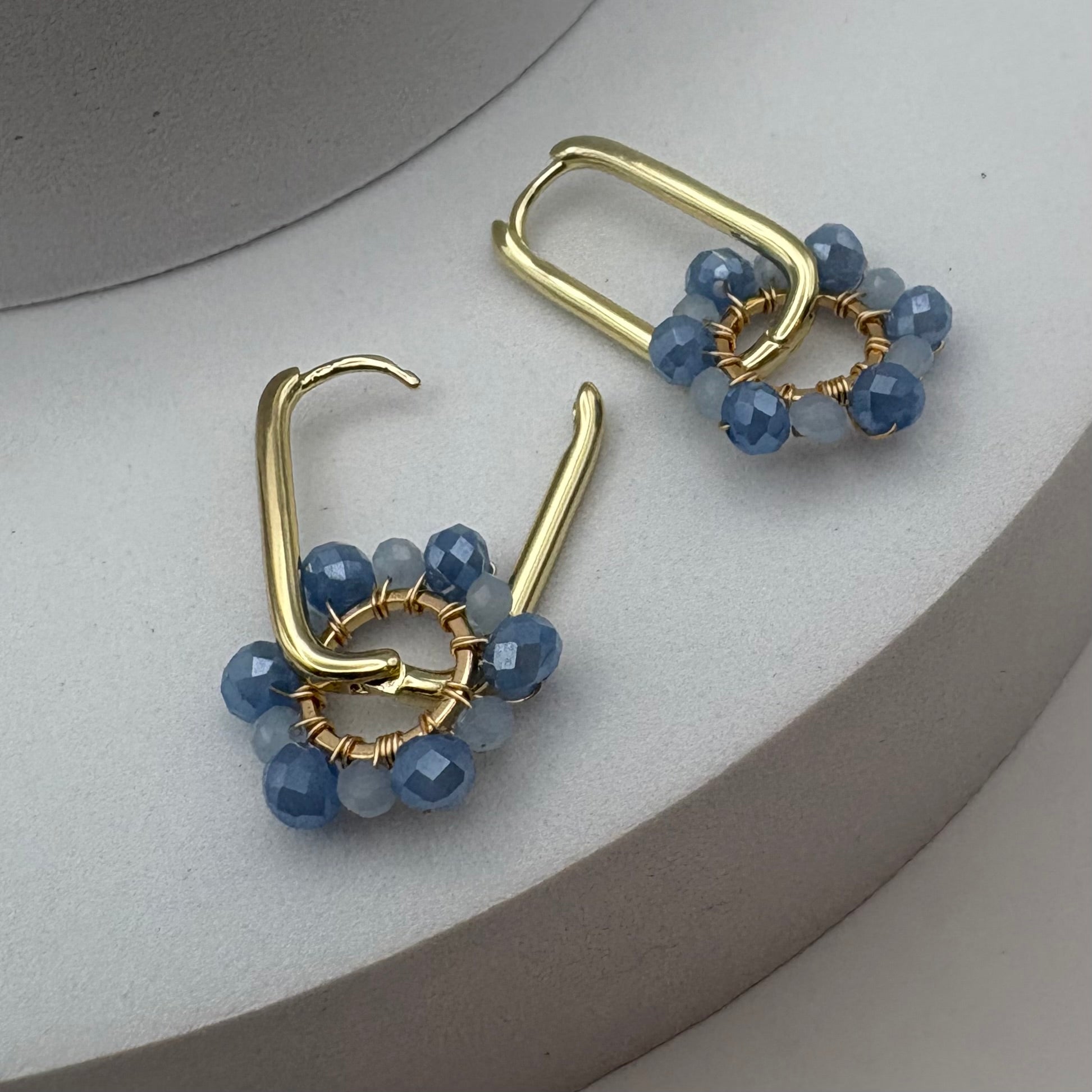Aurora Crafted Style-Pop Drops in Artic Blue (Gold)-Aurora Crafted Style-