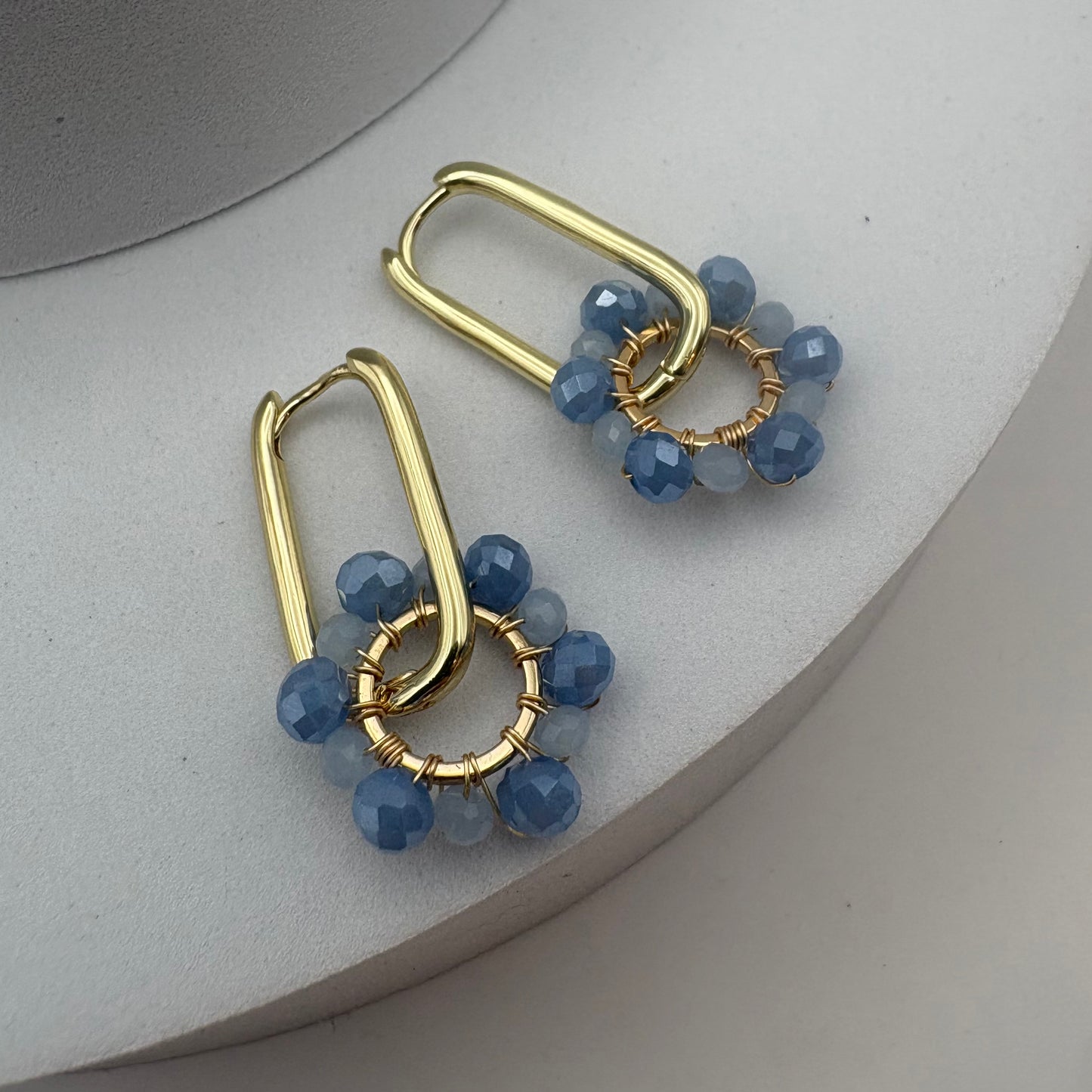 Aurora Crafted Style-Pop Drops in Artic Blue (Gold)-Aurora Crafted Style-