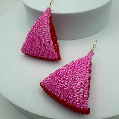 Aurora Crafted Style-Fun Flip in Be my Valentine (Gold)-Earrings-Aurora Crafted Jewellery-
