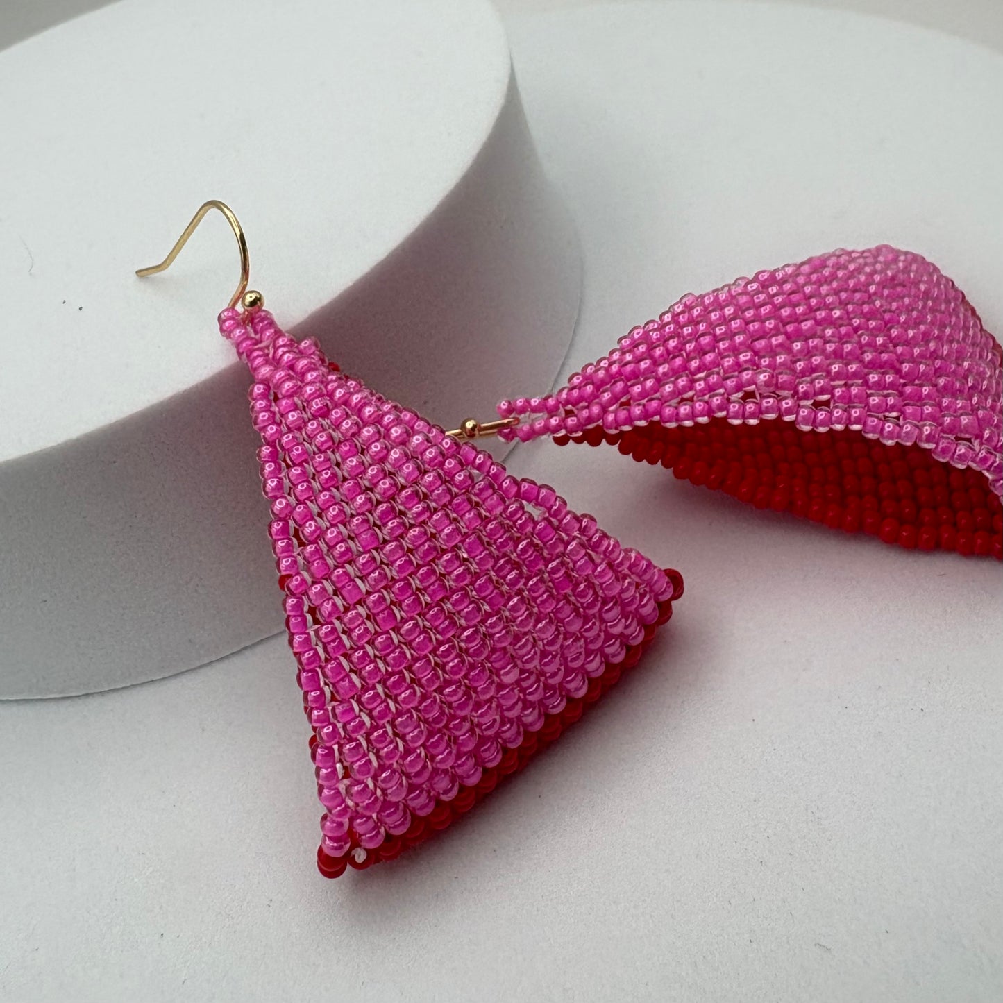 Aurora Crafted Style-Fun Flip in Be my Valentine (Gold)-Earrings-Aurora Crafted Jewellery-