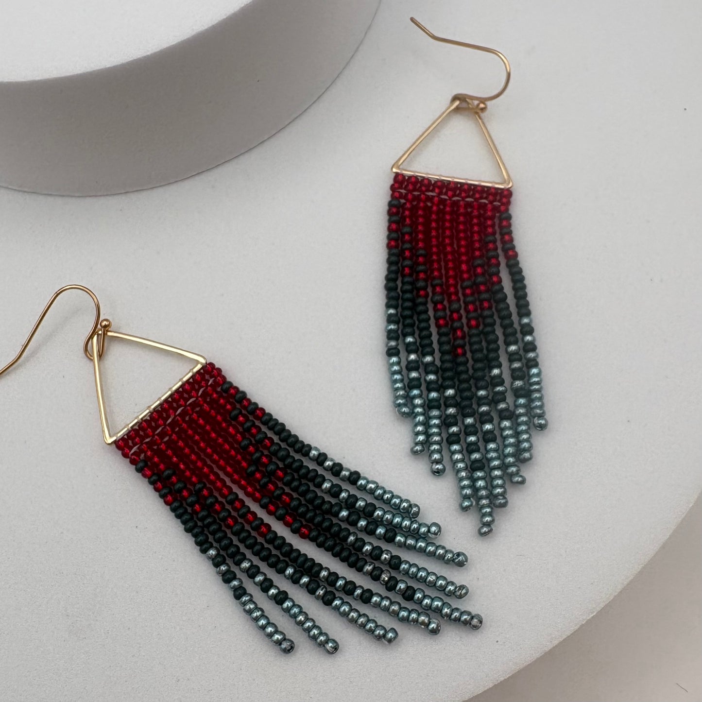 Aurora Crafted Style-Winter Jewels Ombre Triangle (gold)-Earrings-Aurora Crafted Jewellery-