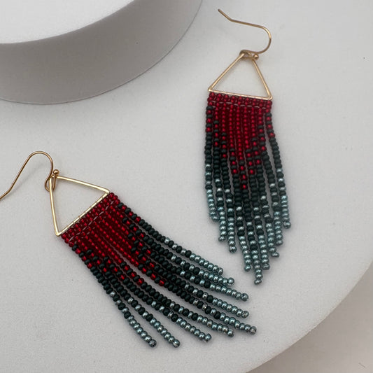 Aurora Crafted Style-Winter Jewels Ombre Triangle (gold)-Earrings-Aurora Crafted Jewellery-