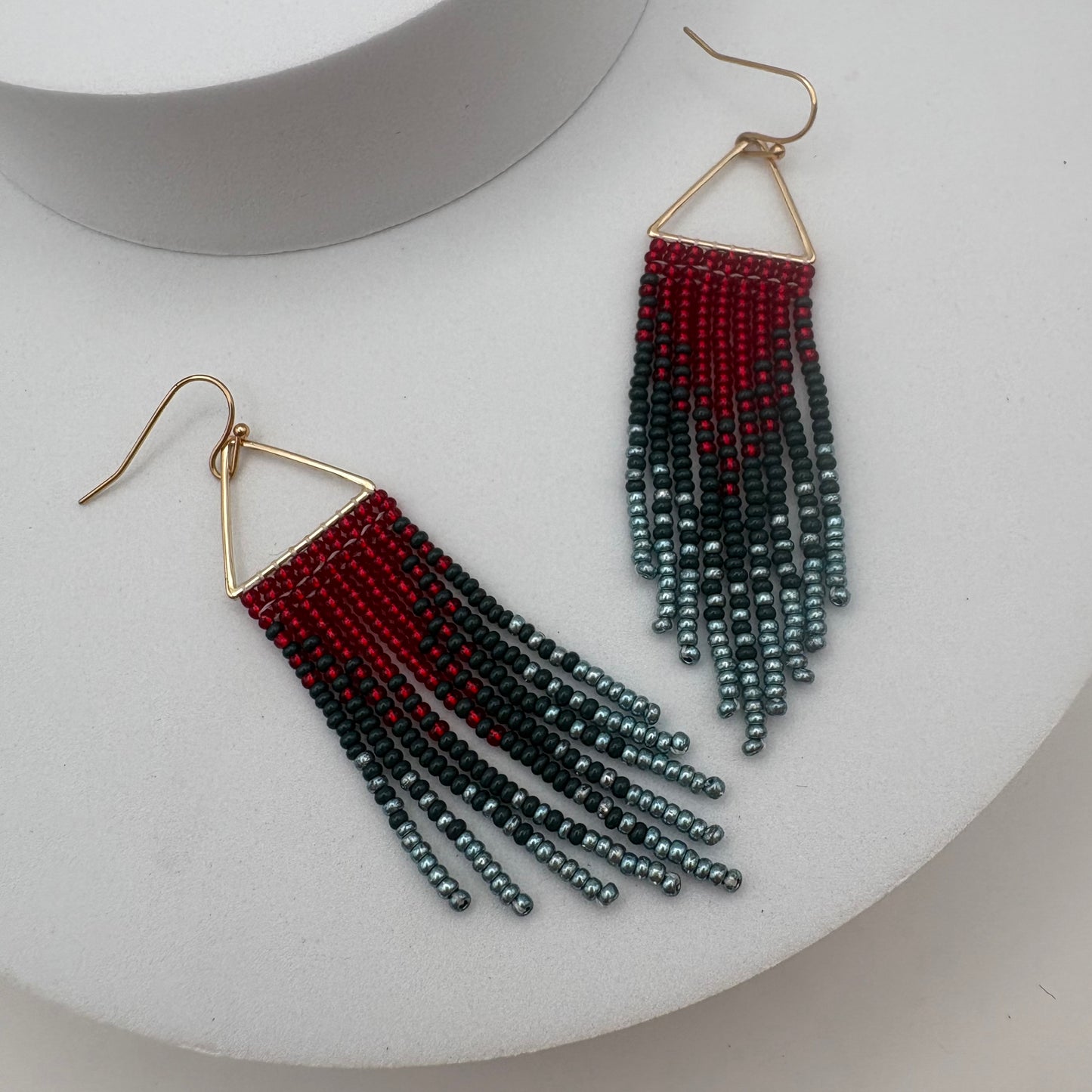 Aurora Crafted Style-Winter Jewels Ombre Triangle (gold)-Earrings-Aurora Crafted Jewellery-