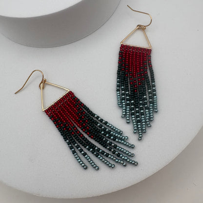 Aurora Crafted Style-Winter Jewels Ombre Triangle (gold)-Earrings-Aurora Crafted Jewellery-