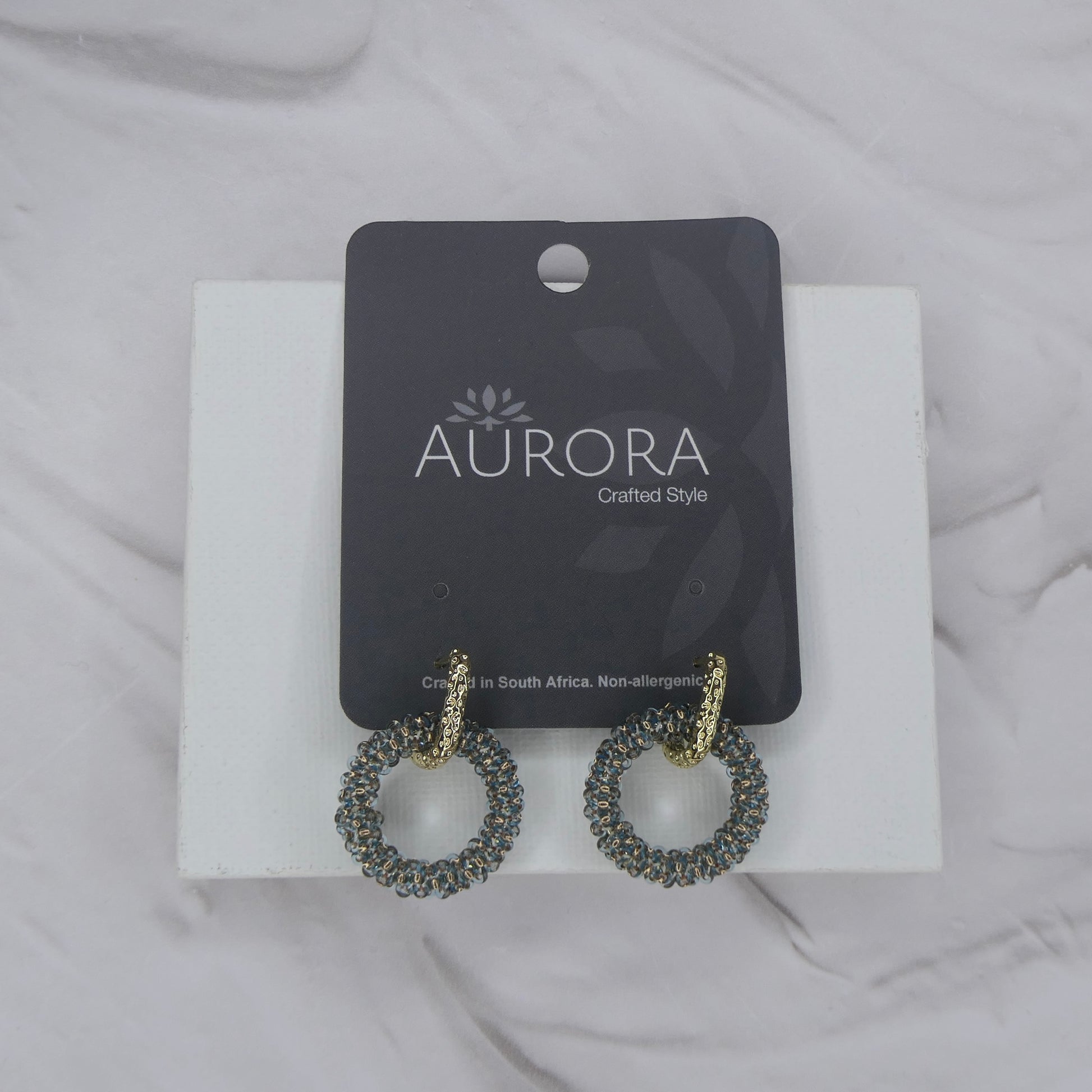 Aurora Crafted Style-Princess Drop in Nearly Nude (Gold)-Earrings-Aurora Crafted Jewellery-