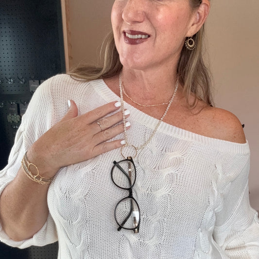 Aurora Crafted Style-Speclace in Oyster (Gold)-NECKLACES-Aurora Crafted Style-