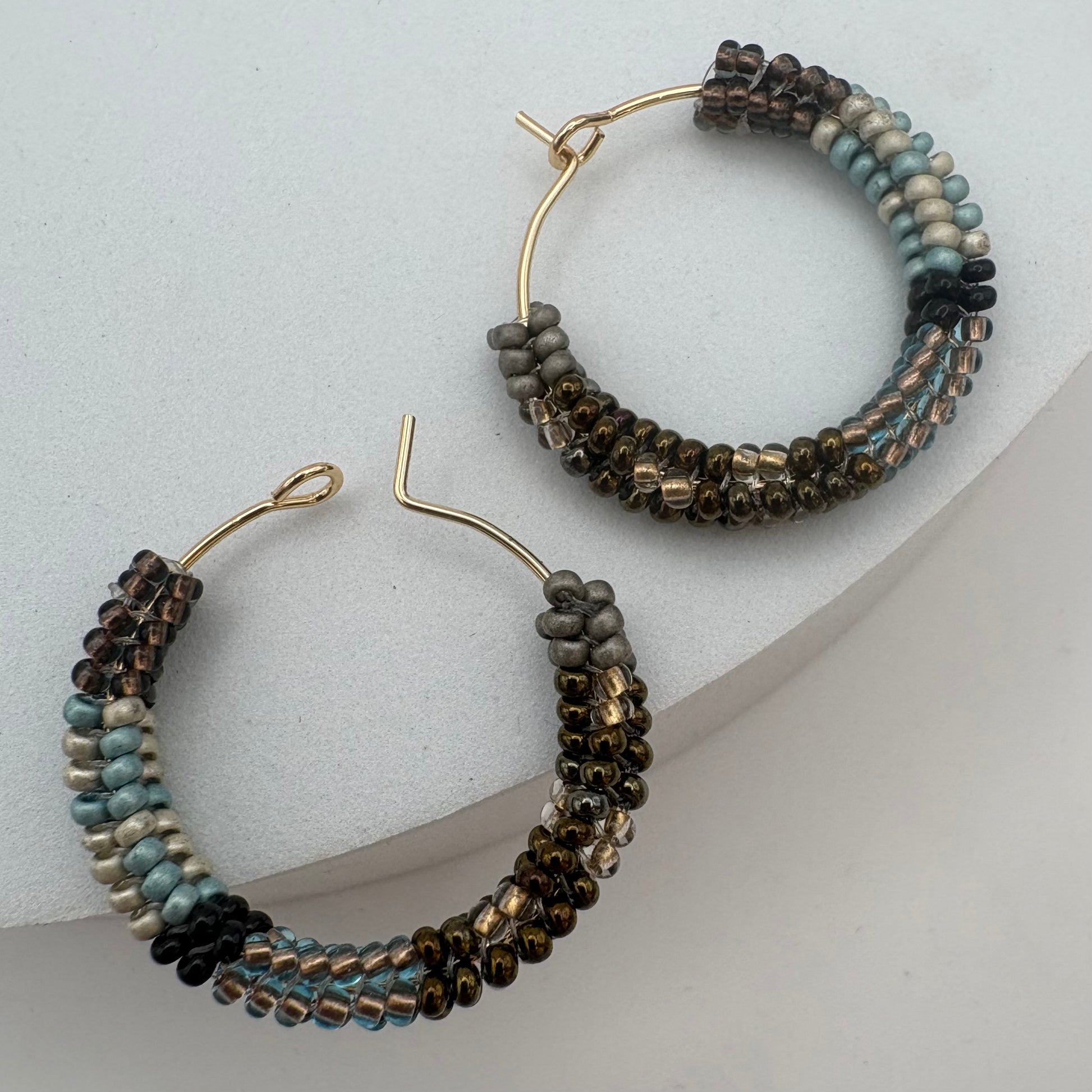 Aurora Crafted Style-Spectrum Hoop in Safari Edition (Gold)-Earrings-Aurora Crafted Jewellery-