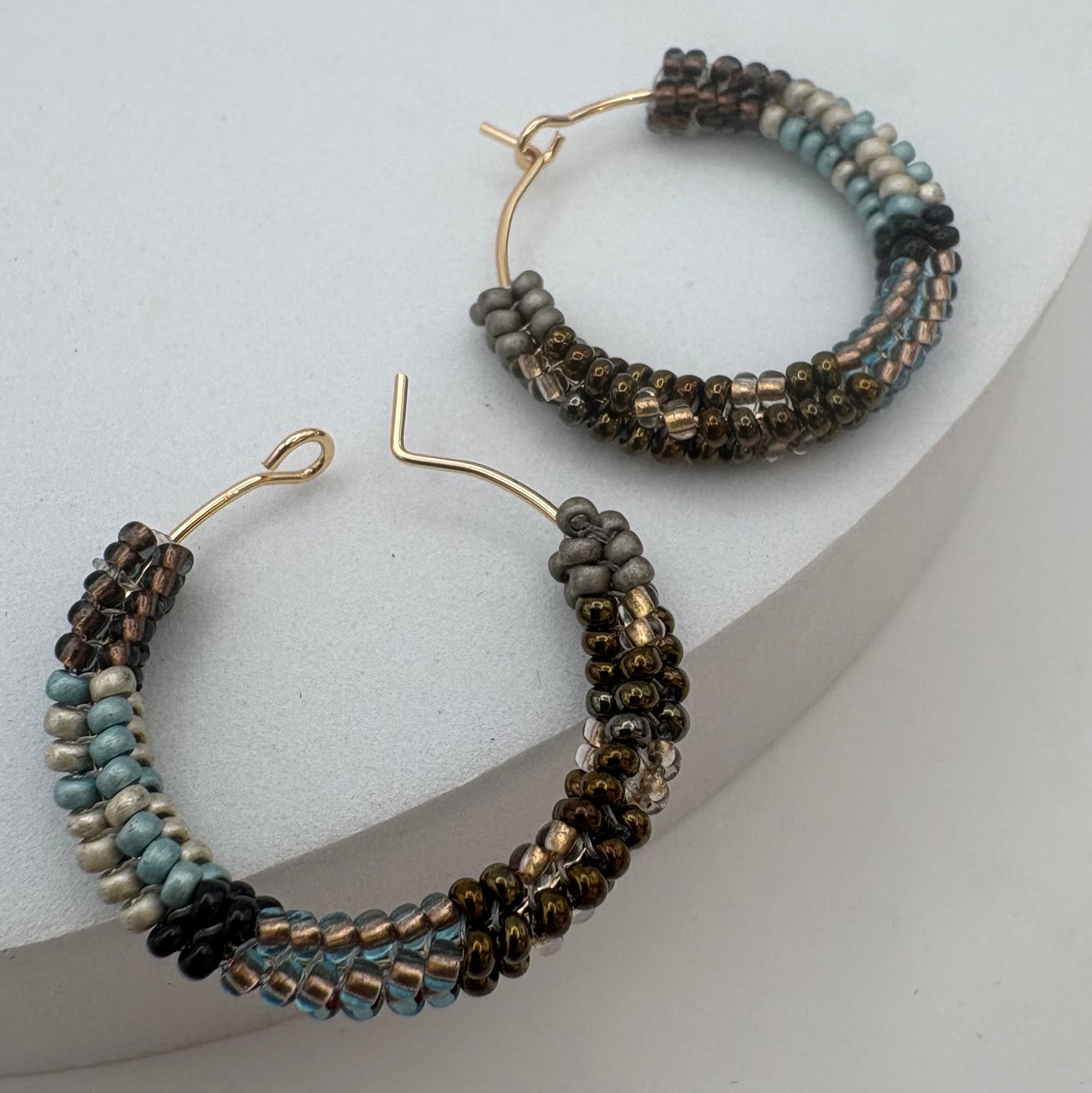 Aurora Crafted Style-Spectrum Hoop in Safari Edition (Gold)-Earrings-Aurora Crafted Jewellery-