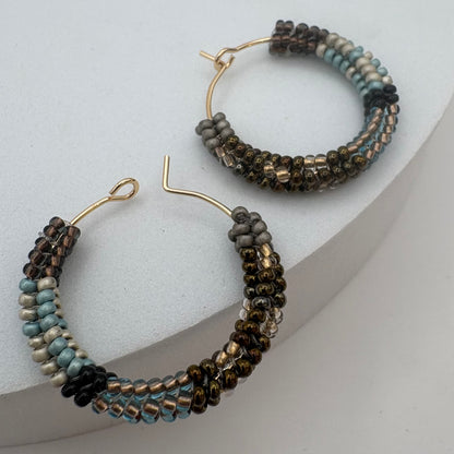 Aurora Crafted Style-Spectrum Hoop in Safari Edition (Gold)-Earrings-Aurora Crafted Jewellery-