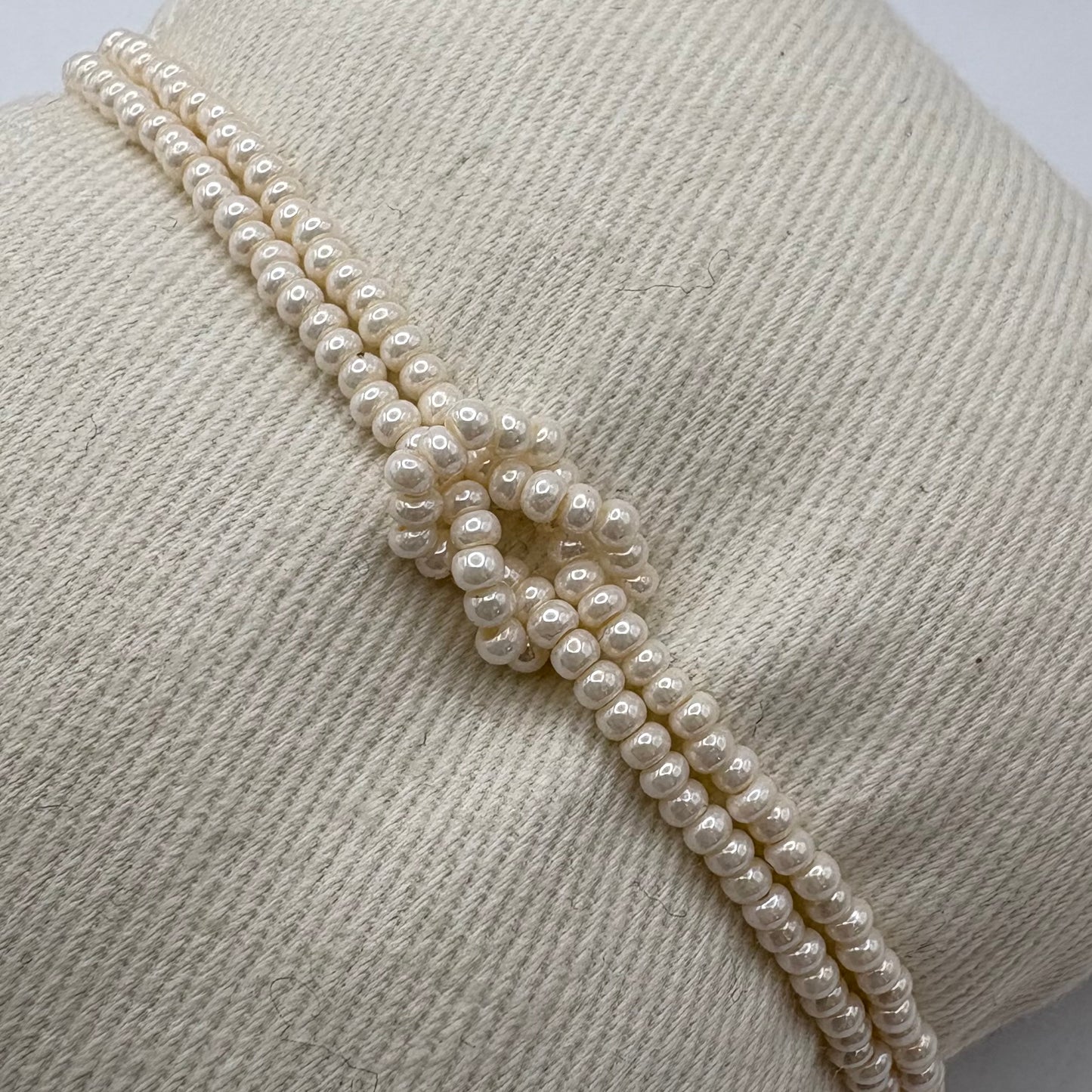 Aurora Crafted Style-Love Me Knot Bracelet in Pearl (Gold)-BRACELETS-Aurora Crafted Jewellery-