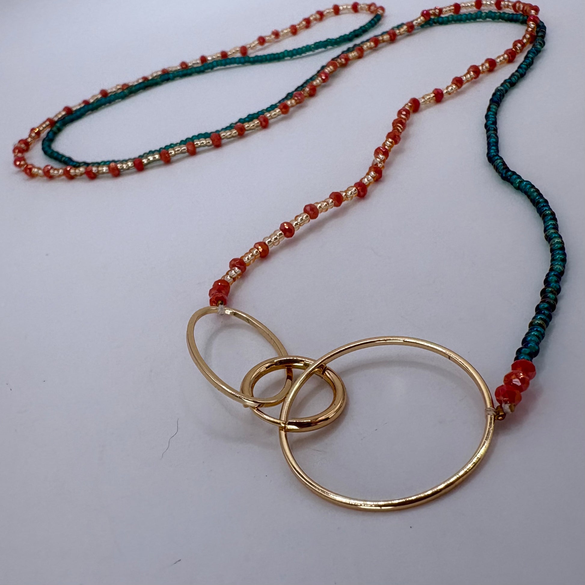Aurora Crafted Style-4-You Aurora Fob Necklace in Ibiza (Gold)-NECKLACES-Aurora Crafted Style-