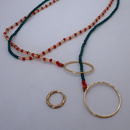 Aurora Crafted Style-4-You Aurora Fob Necklace in Ibiza (Gold)-NECKLACES-Aurora Crafted Style-
