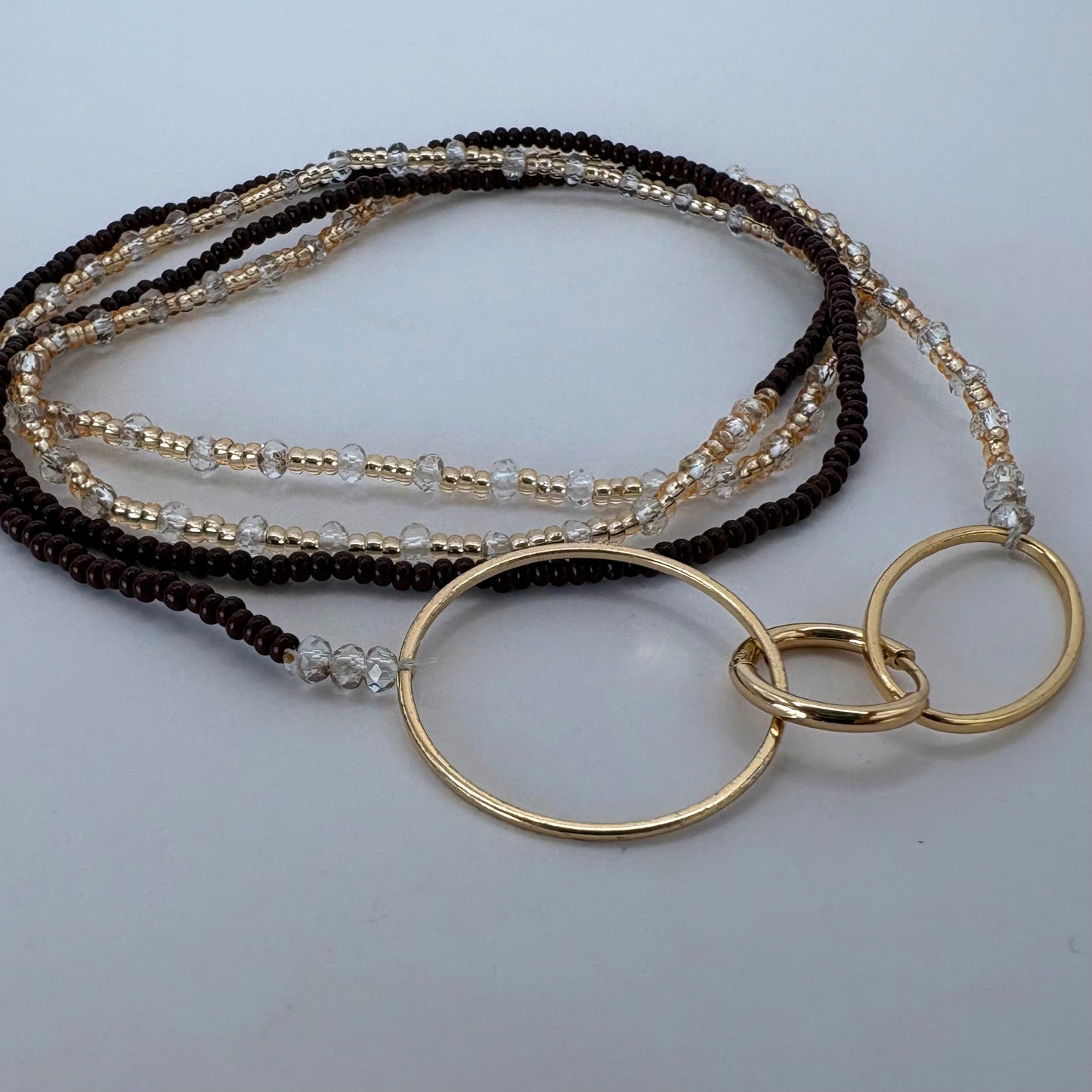 Aurora Crafted Style-4-You Aurora Fob Necklace in Chocolate Truffle (Gold)-NECKLACES-Aurora Crafted Style-