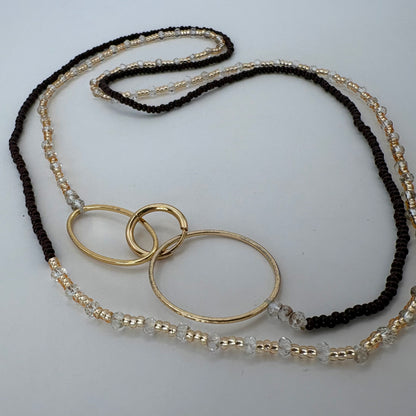 Aurora Crafted Style-4-You Aurora Fob Necklace in Chocolate Truffle (Gold)-NECKLACES-Aurora Crafted Style-