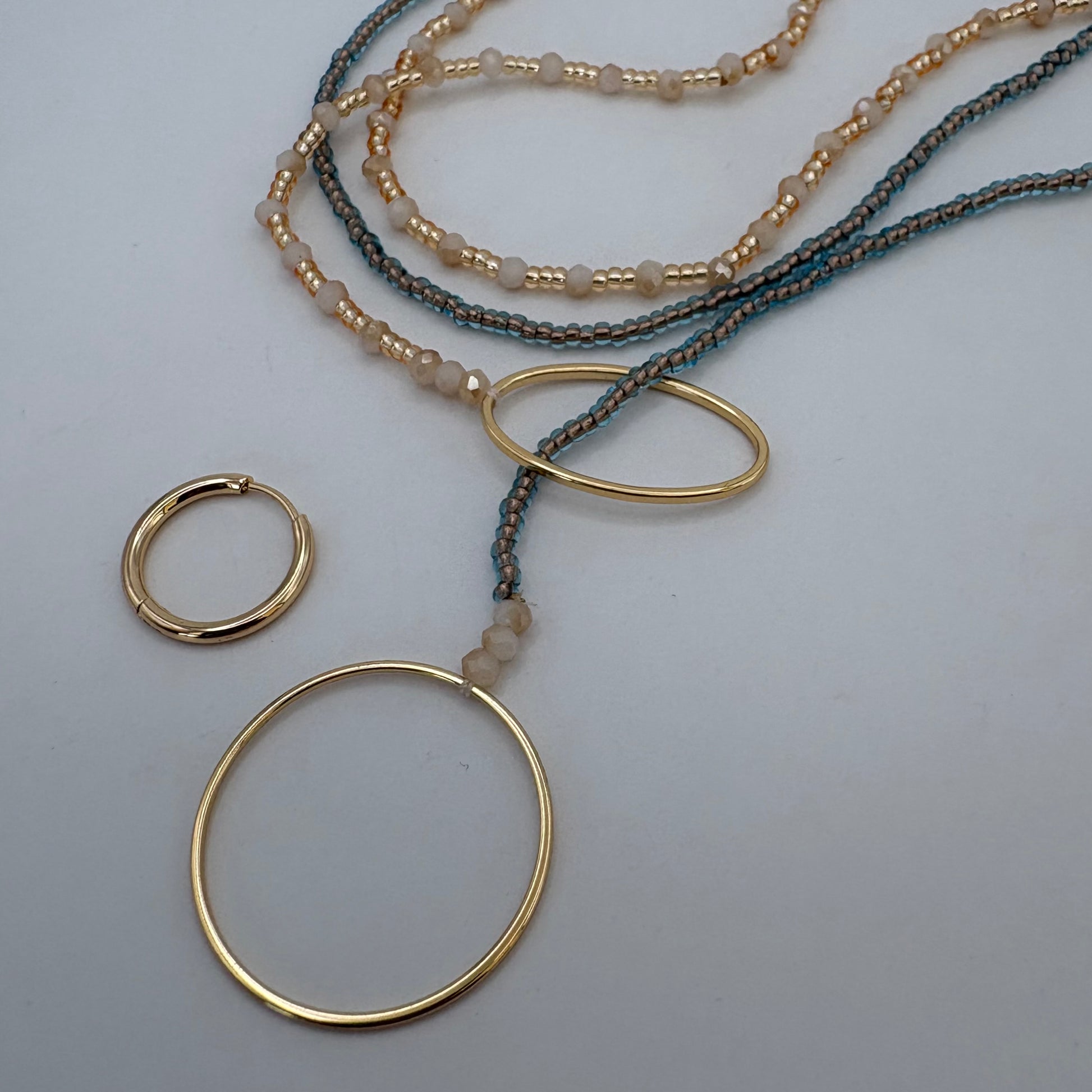 Aurora Crafted Style-4-You Aurora Fob Necklace in Nearly Nude (Gold)-NECKLACES-Aurora Crafted Style-