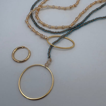 Aurora Crafted Style-4-You Aurora Fob Necklace in Nearly Nude (Gold)-NECKLACES-Aurora Crafted Style-