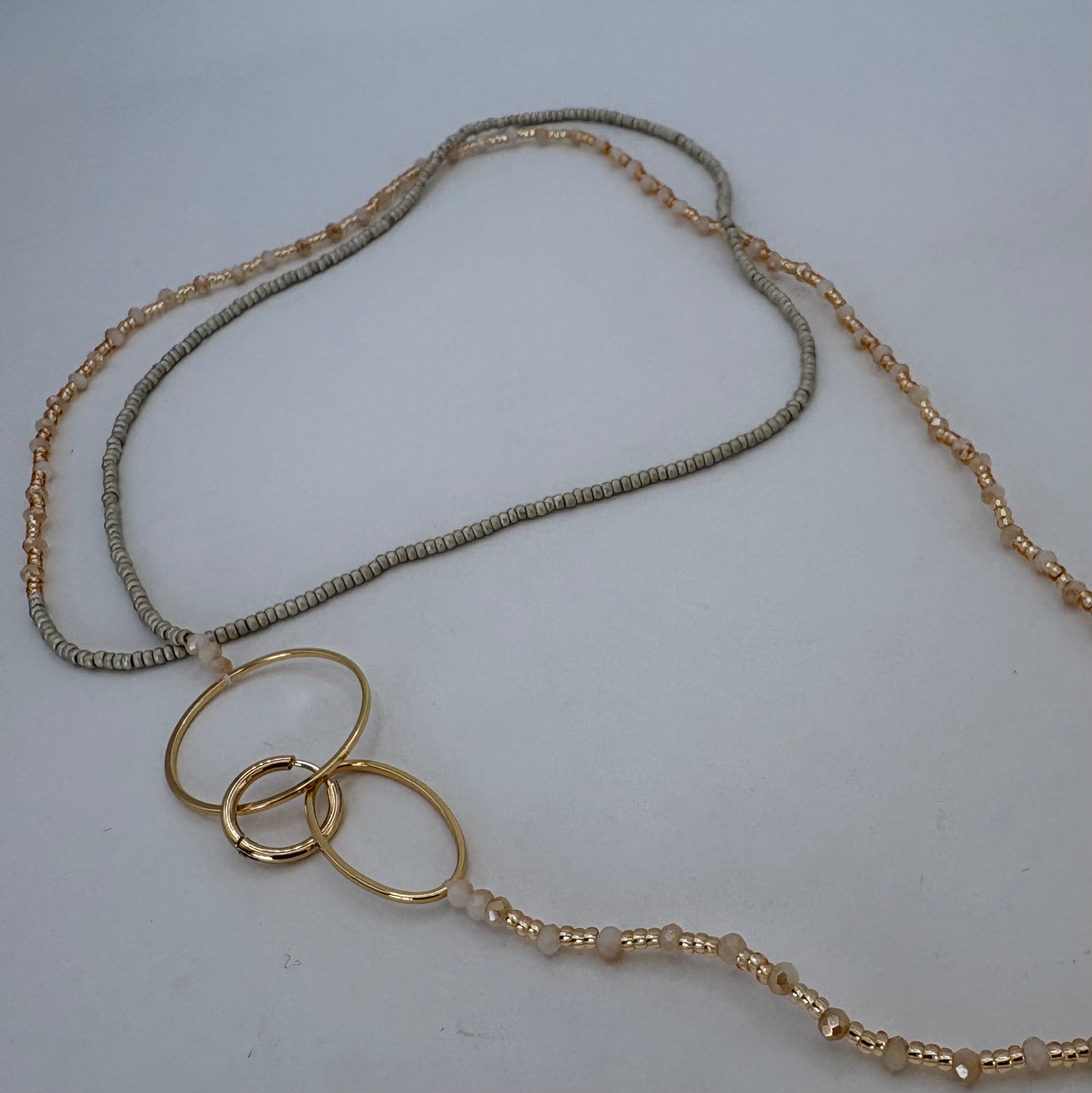 Aurora Crafted Style-4-You Aurora Fob Necklace in Matte Neutral (Gold)-NECKLACES-Aurora Crafted Style-