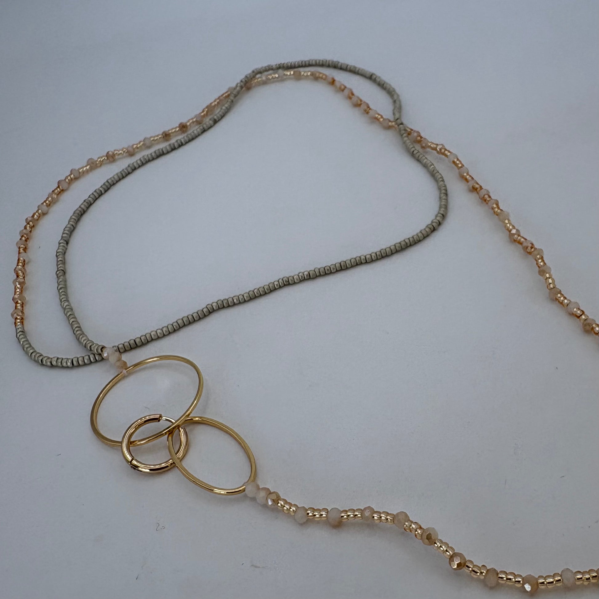 Aurora Crafted Style-4-You Aurora Fob Necklace in Matte Neutral (Gold)-NECKLACES-Aurora Crafted Style-