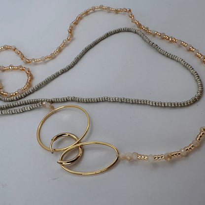Aurora Crafted Style-4-You Aurora Fob Necklace in Matte Neutral (Gold)-NECKLACES-Aurora Crafted Style-