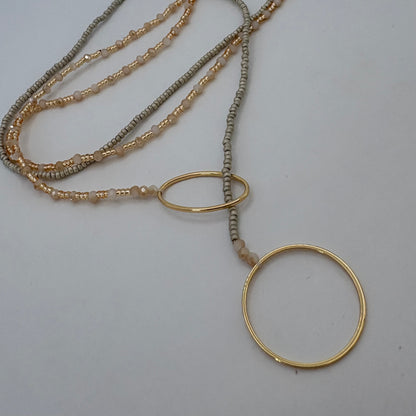 Aurora Crafted Style-4-You Aurora Fob Necklace in Matte Neutral (Gold)-NECKLACES-Aurora Crafted Style-