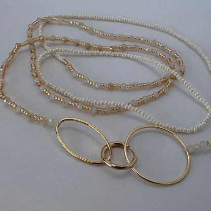 Aurora Crafted Style-4-You Aurora Fob Necklace in Pretty Pearl (Gold)-NECKLACES-Aurora Crafted Style-