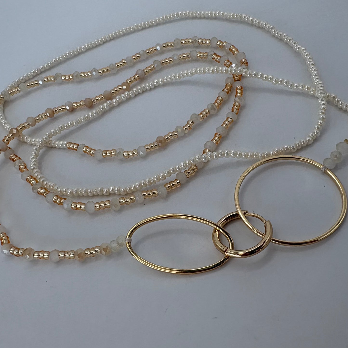 Aurora Crafted Style-4-You Aurora Fob Necklace in Pretty Pearl (Gold)-NECKLACES-Aurora Crafted Style-