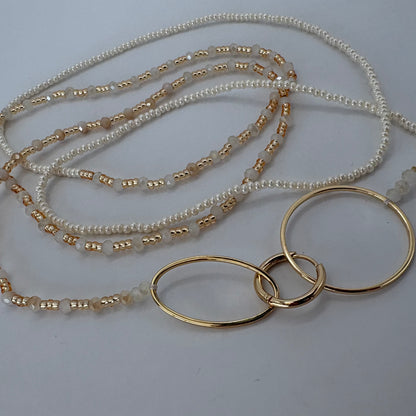 Aurora Crafted Style-4-You Aurora Fob Necklace in Pretty Pearl (Gold)-NECKLACES-Aurora Crafted Style-