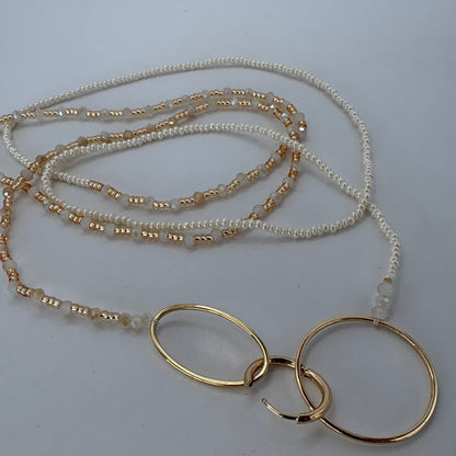 Aurora Crafted Style-4-You Aurora Fob Necklace in Pretty Pearl (Gold)-NECKLACES-Aurora Crafted Style-
