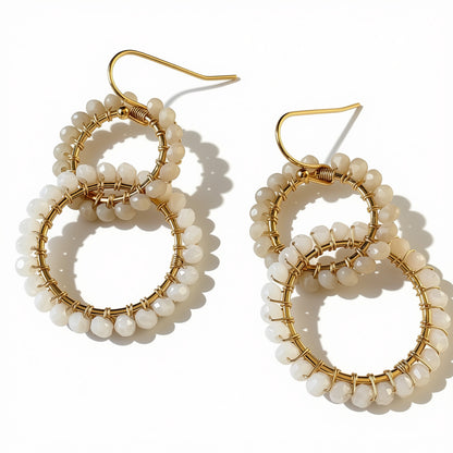 Aurora Crafted Style-Infinity Hoop In Dairy (Gold)-Earrings-Aurora Crafted Jewellery-