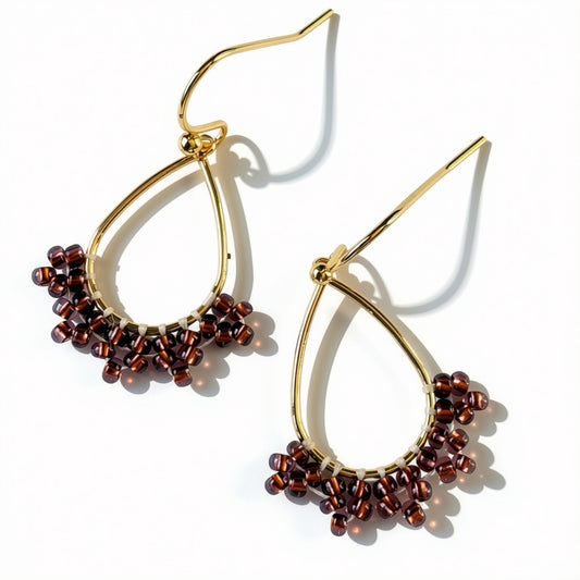Aurora Crafted Style-Lady Lacie in Bronze (Gold)-Earrings-Aurora Crafted Jewellery-