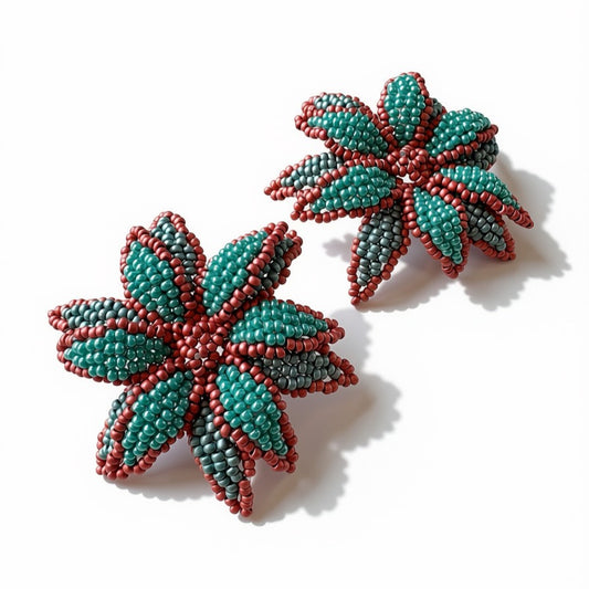 Aurora Crafted Style-Look at me Lily Earring in Coral Reef-Earrings-Aurora Crafted Jewellery-