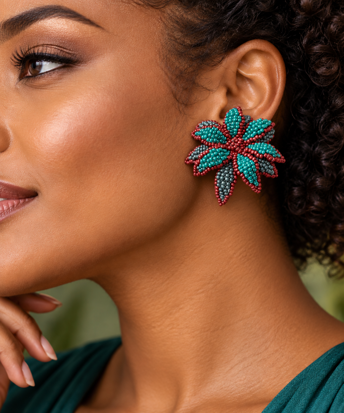 Aurora Crafted Style-Look at me Lily Earring in Coral Reef-Earrings-Aurora Crafted Jewellery-