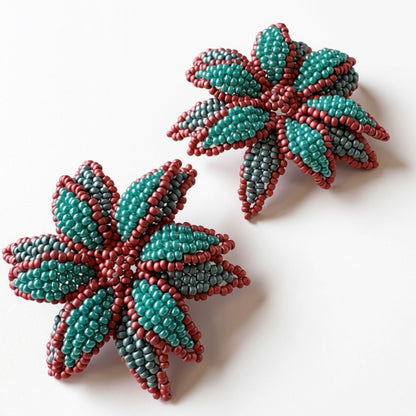 Aurora Crafted Style-Look at me Lily Earring in Coral Reef-Earrings-Aurora Crafted Jewellery-