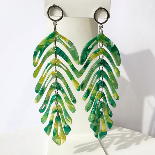 Aurora Crafted Style-Delicious Lemon & Lime (Silver)-Earrings-Aurora Crafted Jewellery-