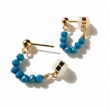 Pin Tuck in Turquoise (Gold)