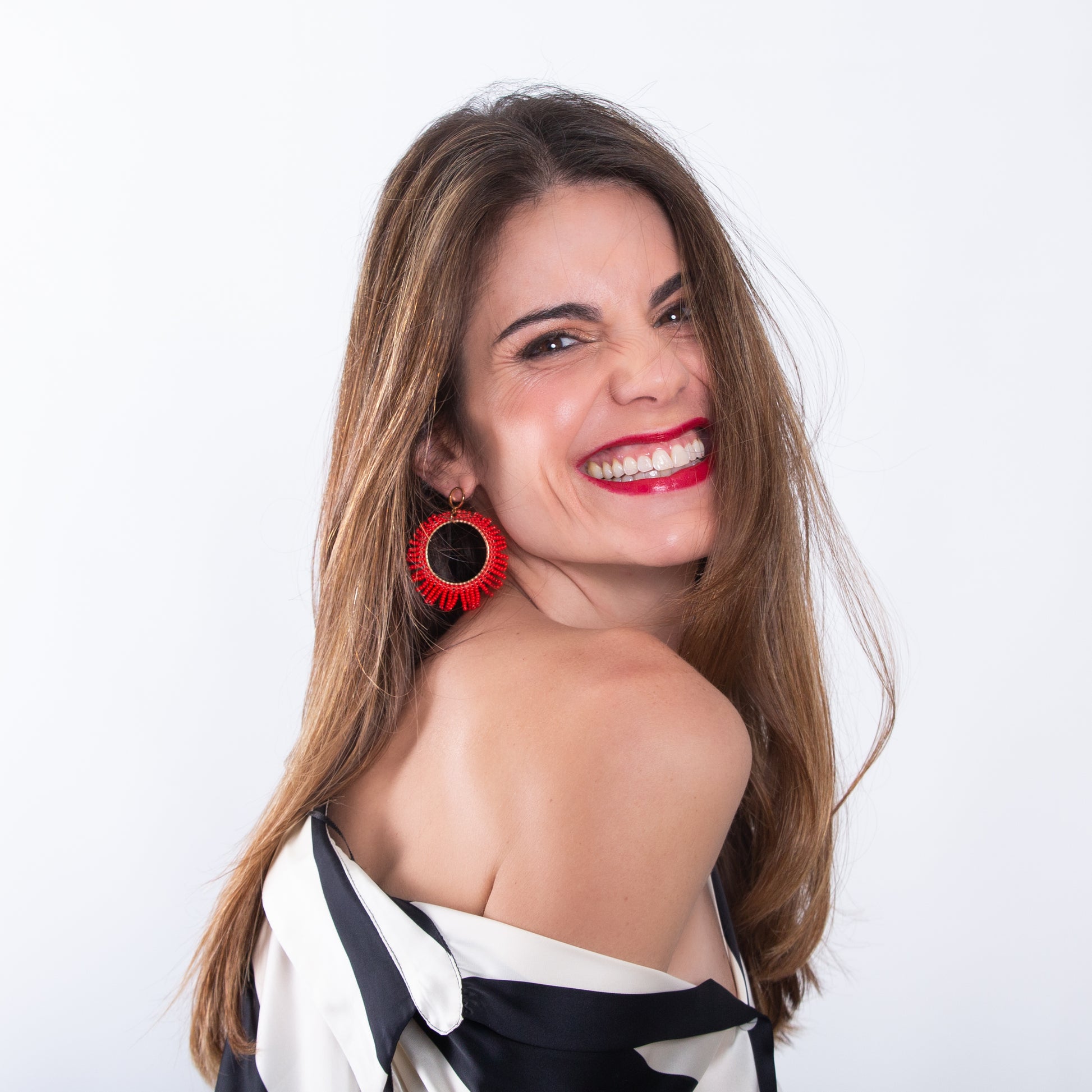 Aurora Crafted Style-Cherry Red Firework-Earrings-Aurora Crafted Jewellery-