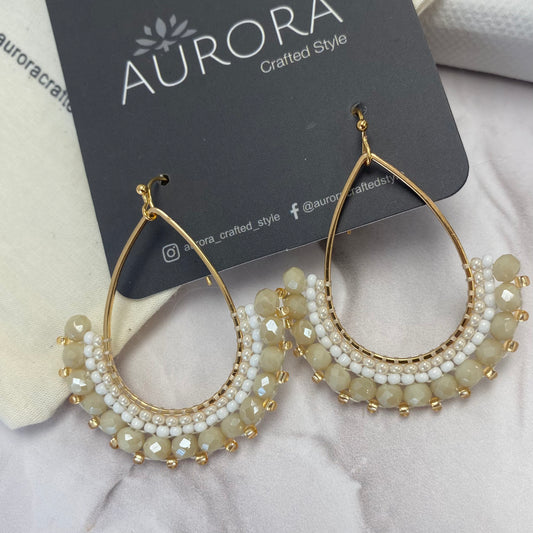Aurora Crafted Style-Half Frida in Neutral (Gold)-Earrings-Aurora Crafted Jewellery-