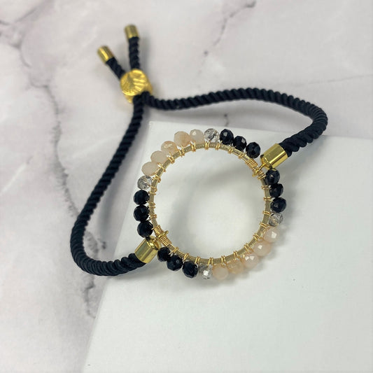 Aurora Crafted Style-Black Ombre Aurora Wristlet-BRACELETS-Aurora Crafted Jewellery-