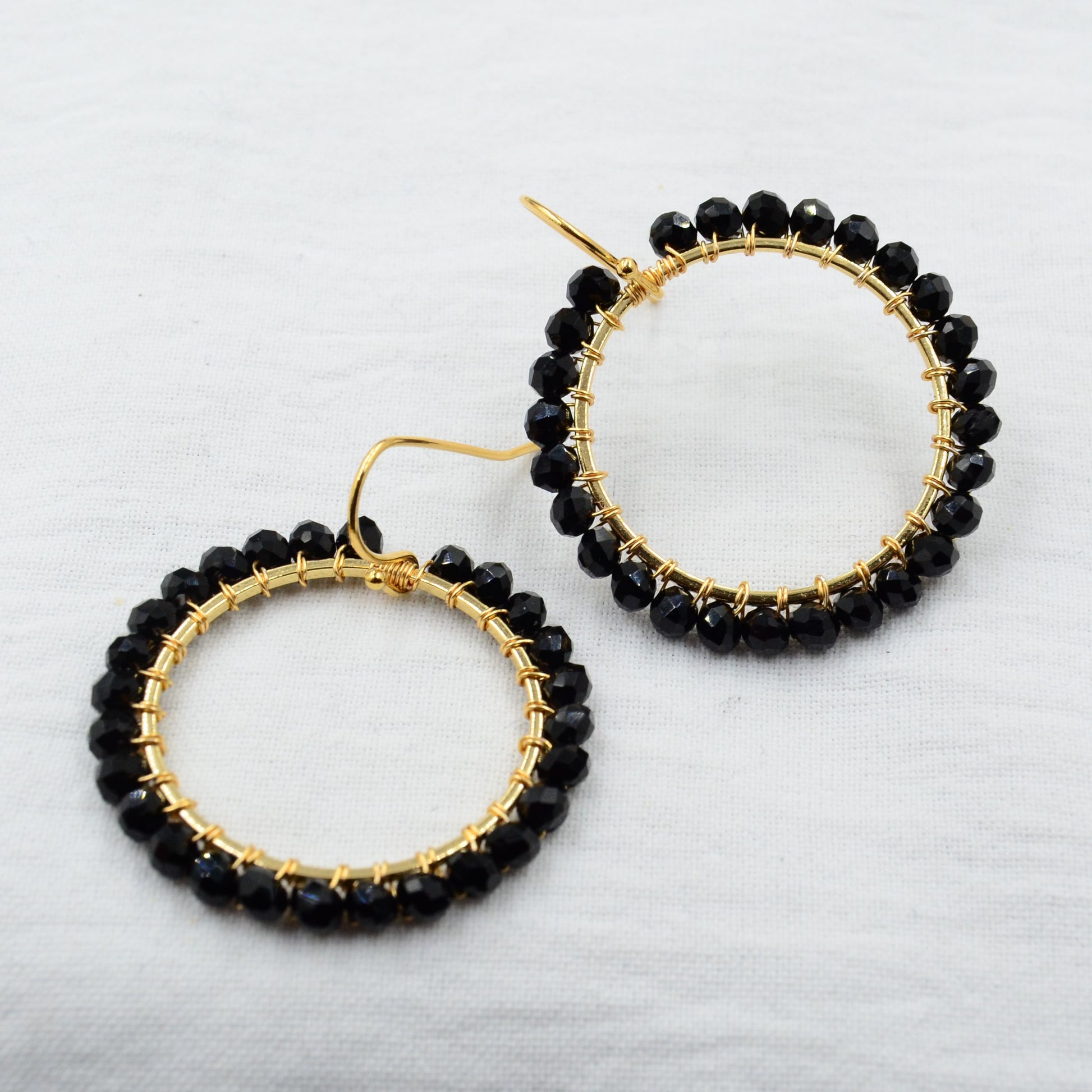 Aurora Crafted Style-Black Brilliant Basics-Earrings-Aurora Crafted Jewellery-