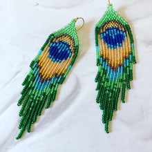 Load image into Gallery viewer, Aurora Crafted Style-Peacock 2-Earrings-Aurora Crafted Jewellery-
