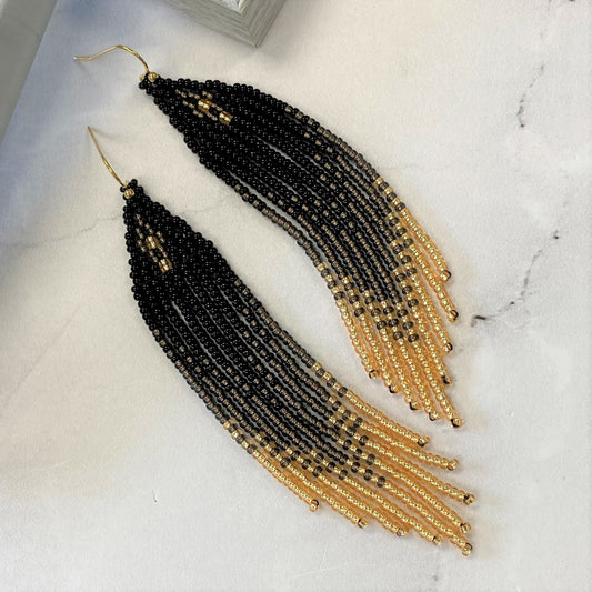 Aurora Crafted Style-Dusk to Dawn Tassels-Earrings-Aurora Crafted Jewellery-