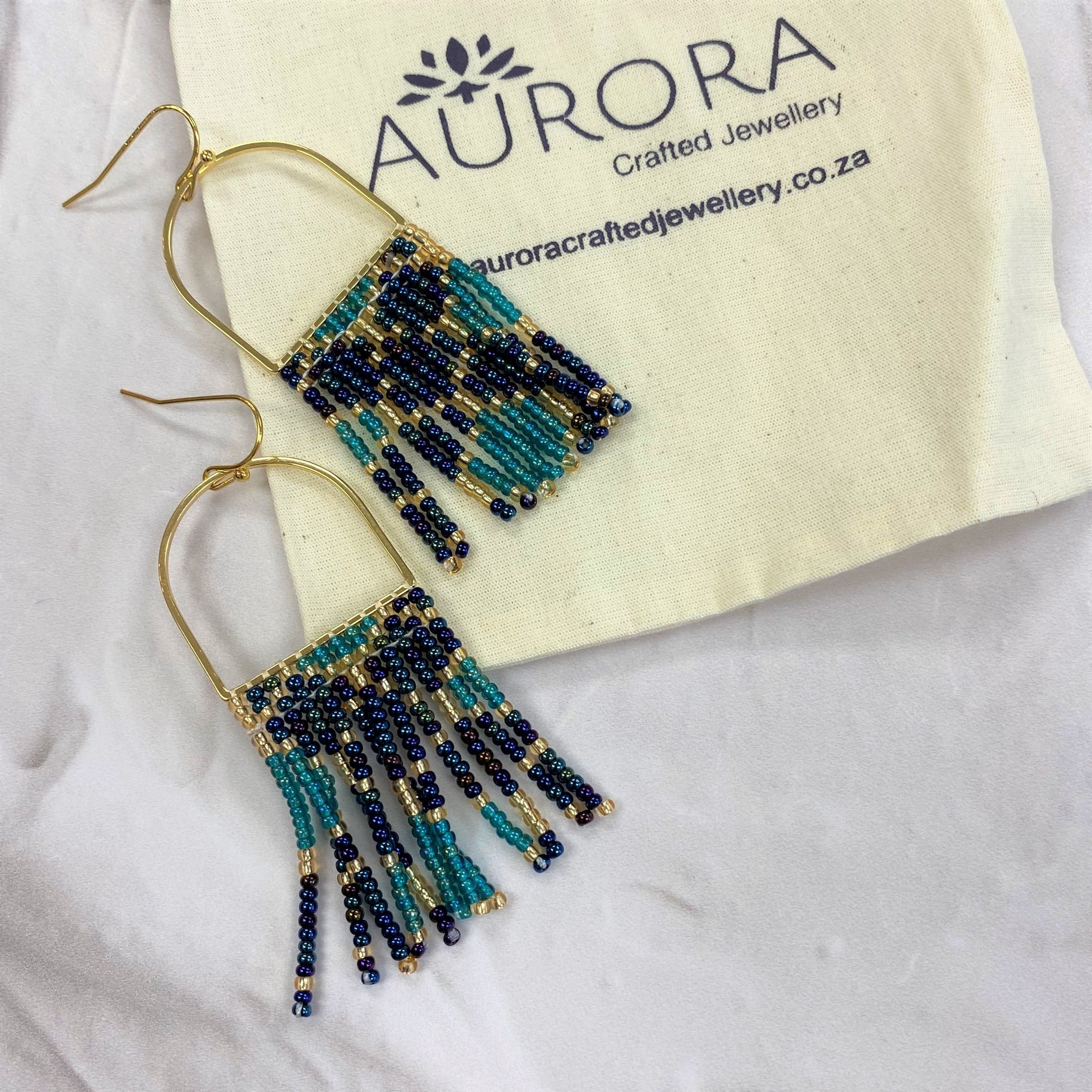 Aurora Crafted Style-Mermaid's Tail Horseshoe-Earrings-Aurora Crafted Jewellery-