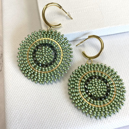 Aurora Crafted Style-Sage Full Moon Reloaded-Earrings-Aurora Crafted Jewellery-