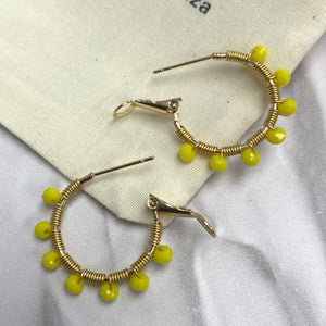 Retro Hoop in Sunshine Yellow (Gold)