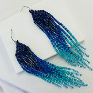 Aurora Crafted Style-Seychelle Sea Tassels-Earrings-Aurora Crafted Jewellery-