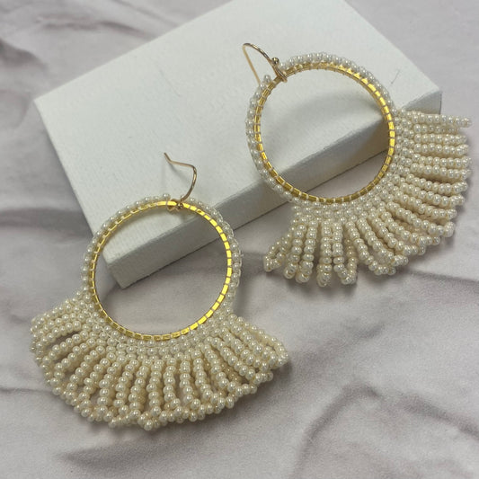 Aurora Crafted Style-Pearl Dope Drop (Gold)-Earrings-Aurora Crafted Jewellery-