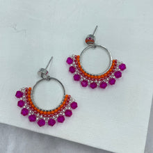 Load image into Gallery viewer, Small Frida in Hot Pink and Orange (Silver)
